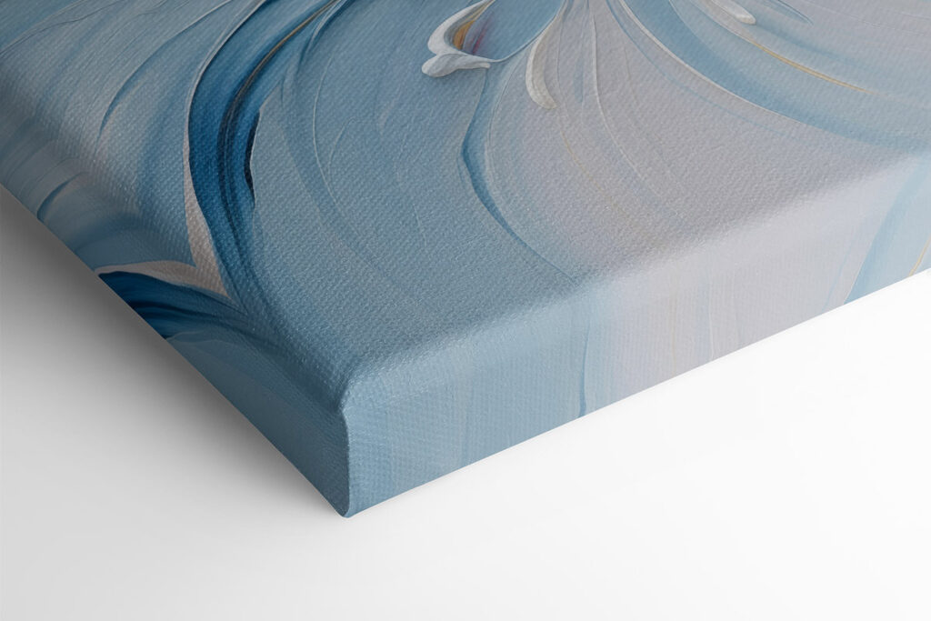 White and blue paint swirls White and blue paint swirls