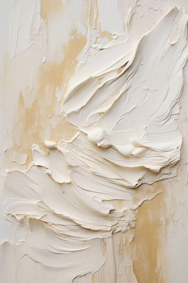 White paint on a wall
