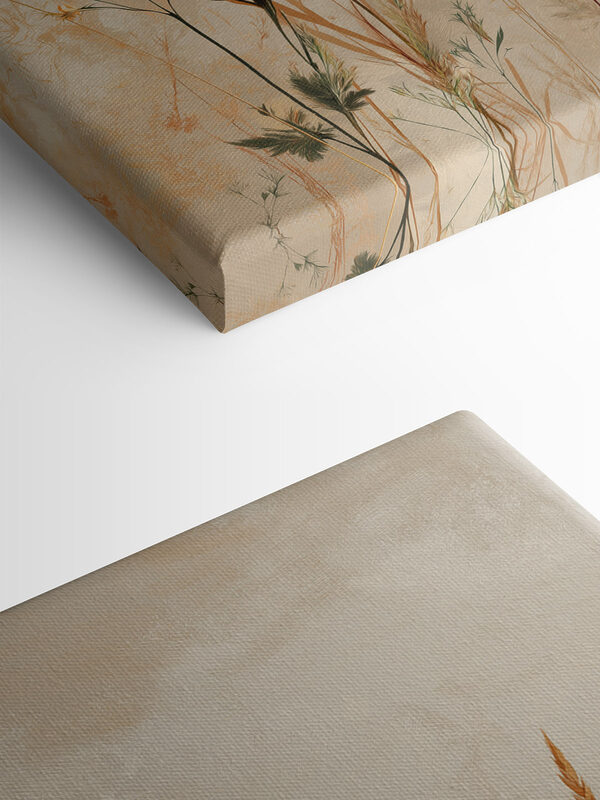 Ethereal wildflower composition on canvas Ethereal wildflower composition on canvas
