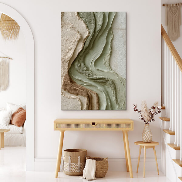Canvas Schilderijen Natuurlijke texturen in zachte aardetinten