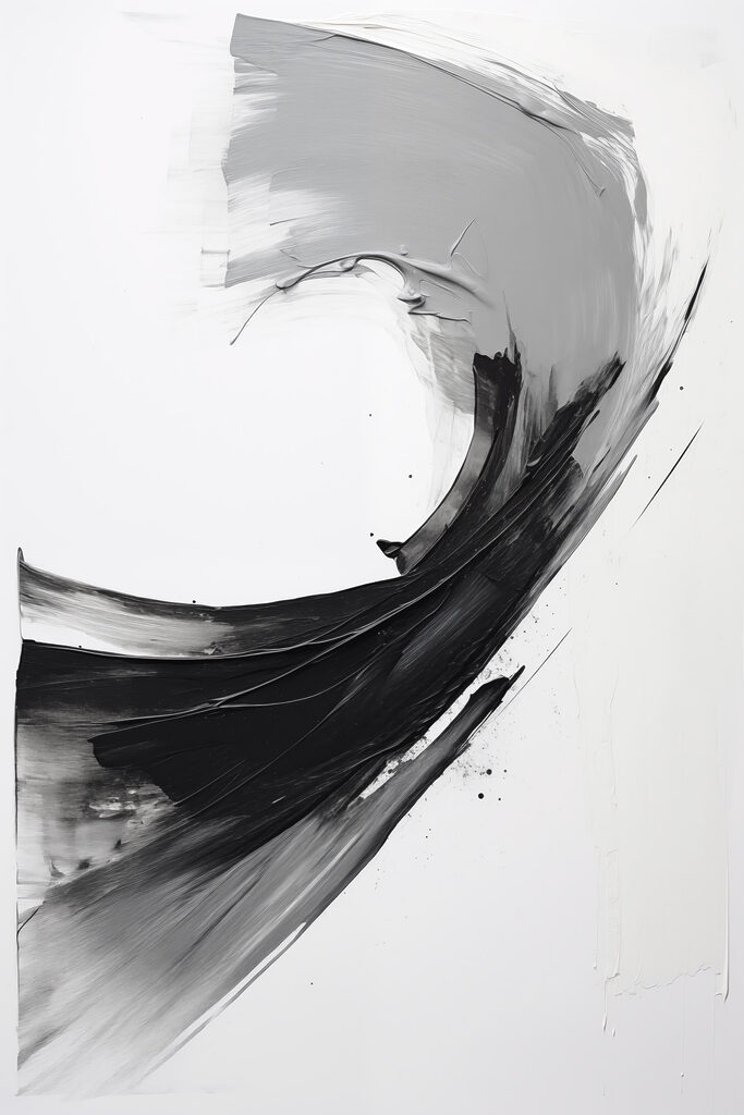 Black and white painting Black and white painting