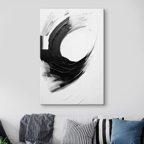 Canvas Schilderijen Canvas Schilderijen Zwart-wit schilderij (Artikelnummer: s48340)