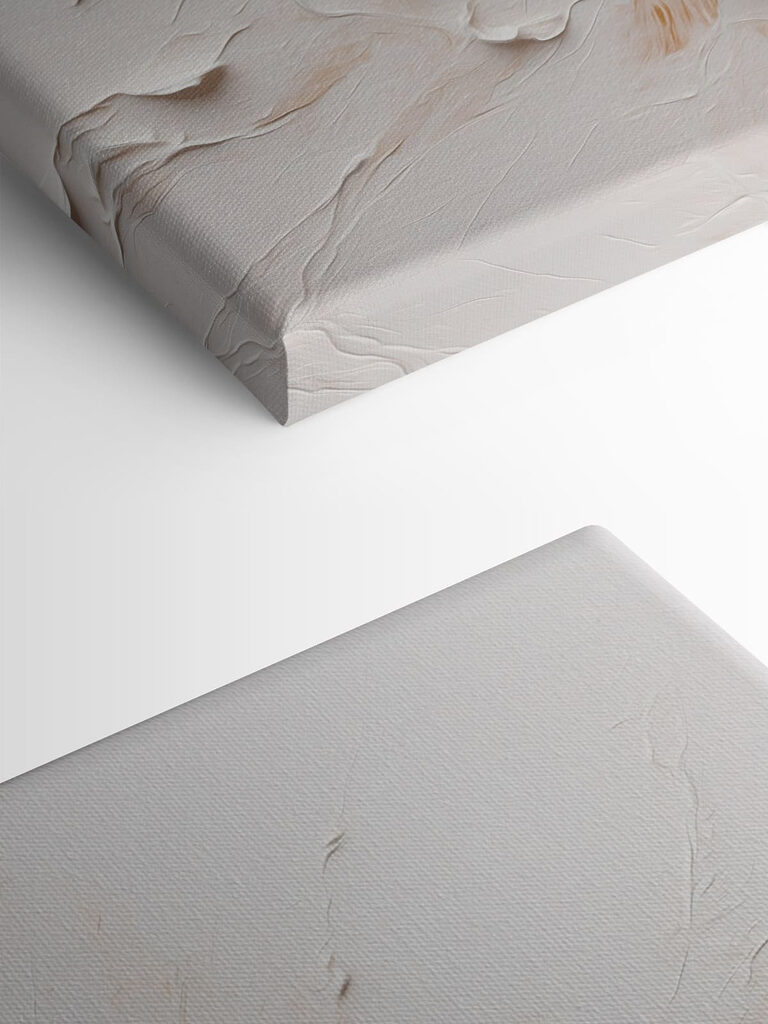 White and brown paint