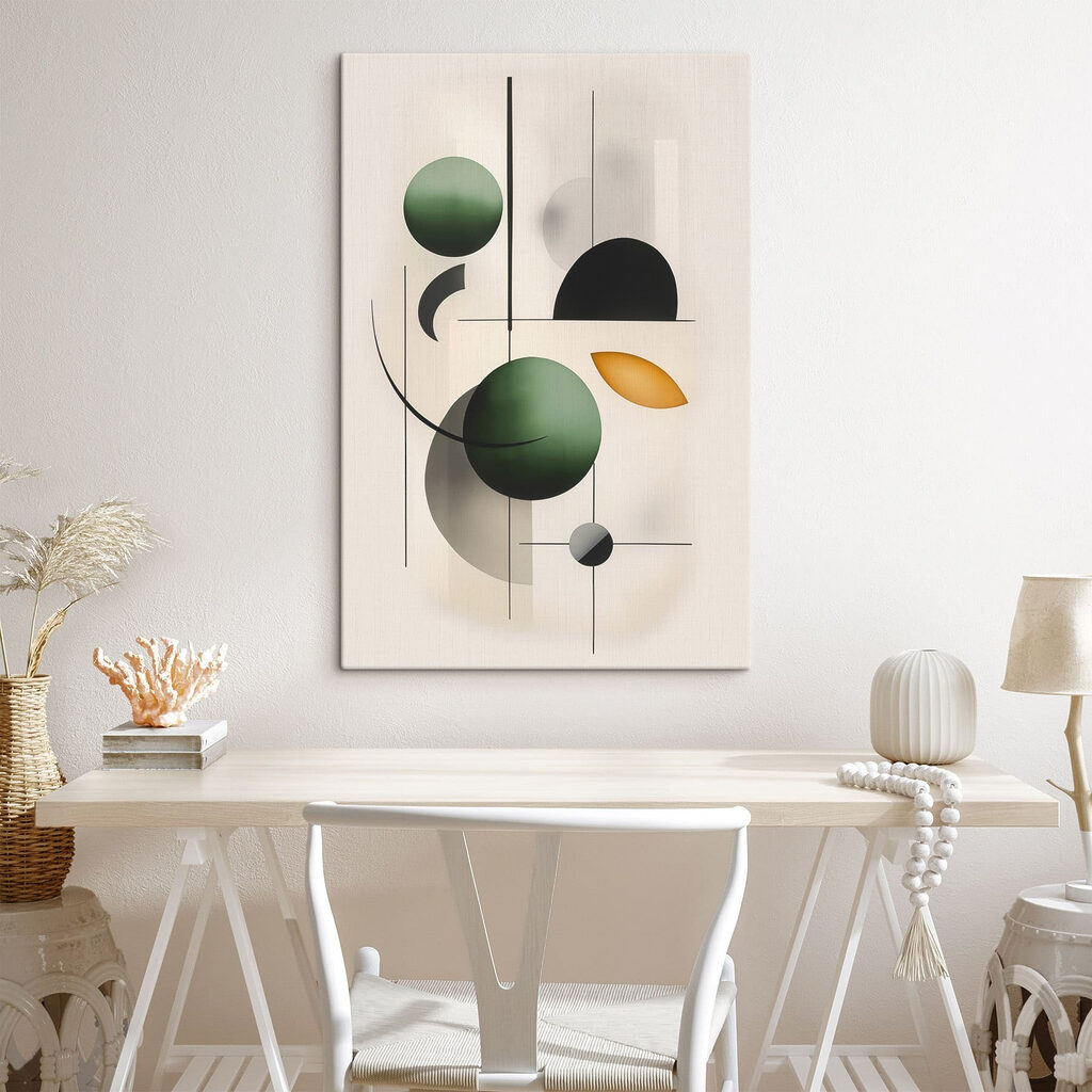 Abstract shapes in harmonious balance