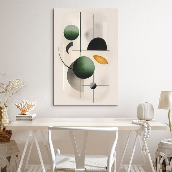 Abstract shapes in harmonious balance