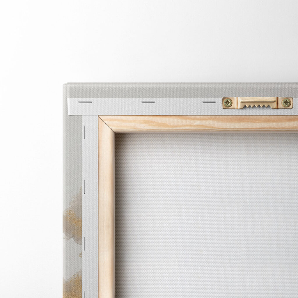 Painting of trees in a desert