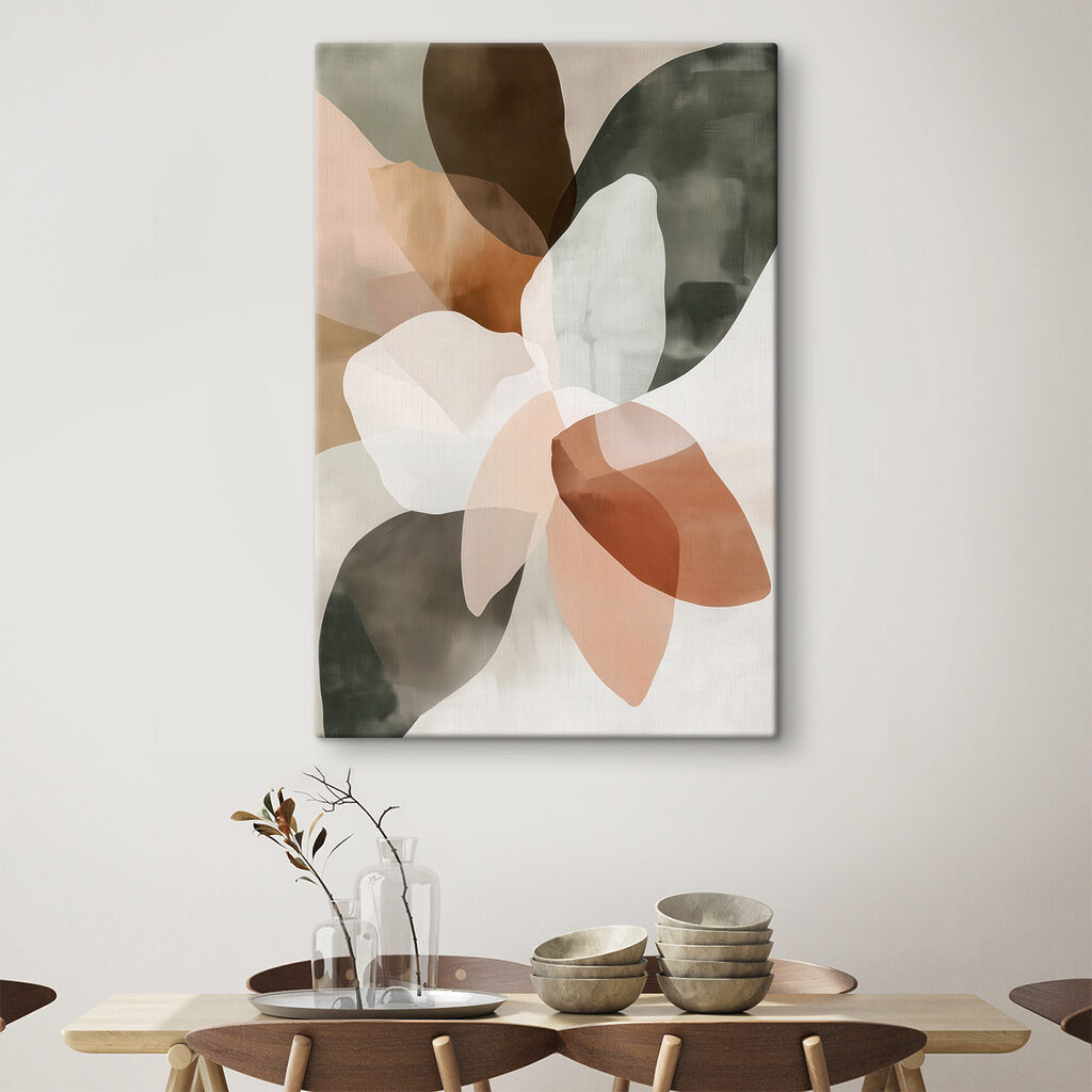 Soft hues blend in abstract harmony