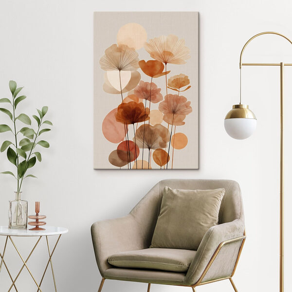 Canvas Schilderijen Een boeket bloemen in verschillende kleuren