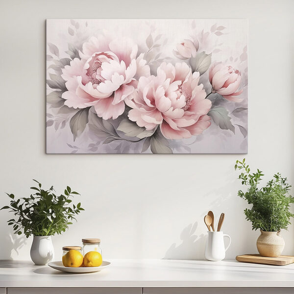 Canvas Schilderijen Schilderij van bloemen op een witte achtergrond (Artikelnummer: s48702) Canvas Schilderijen Canvas Schilderijen Schilderij van bloemen op een witte achtergrond (Artikelnummer: s48702)
