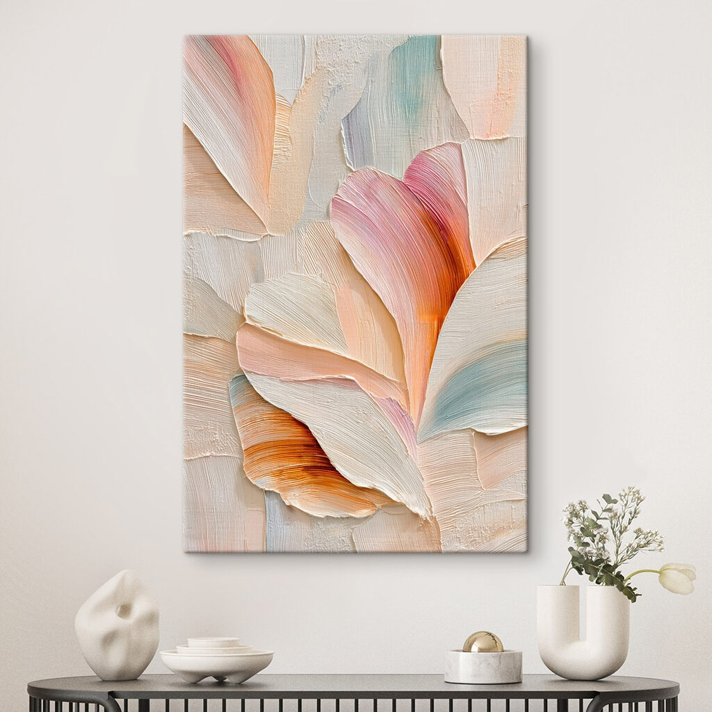 - Zachte tinten van abstracte bloemblaadjes