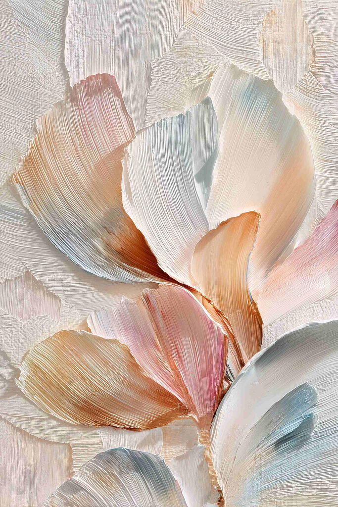 Fijne penseelstreken in pastelkleuren Fijne penseelstreken in pastelkleuren