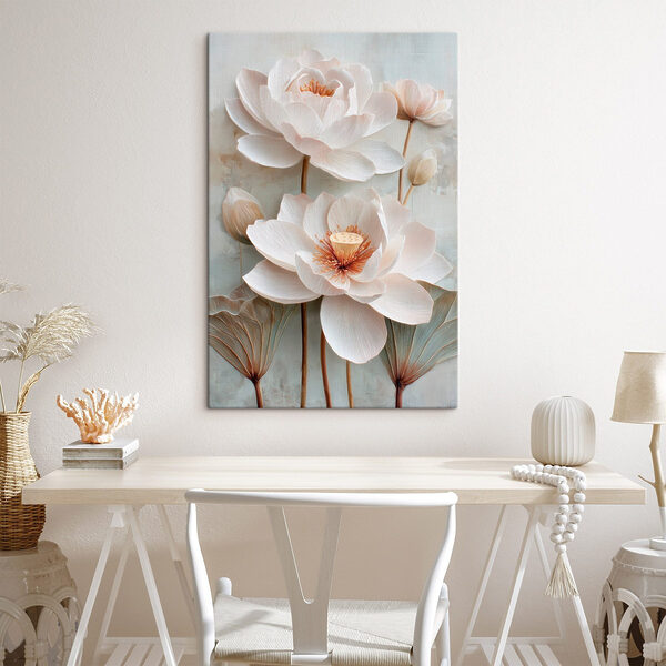Delicate blooms in soft pastel tones Delicate blooms in soft pastel tones