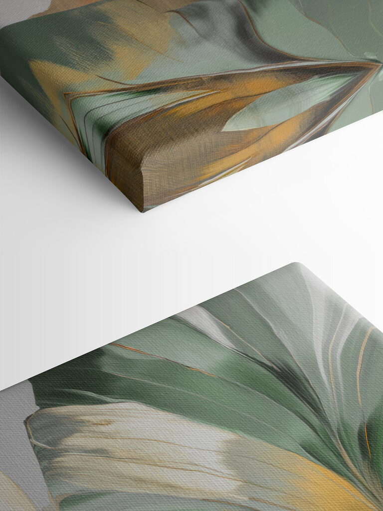 Vibrant tropical leaves in bold hues Vibrant tropical leaves in bold hues