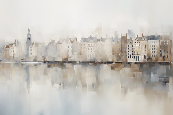 Watercolor of a city