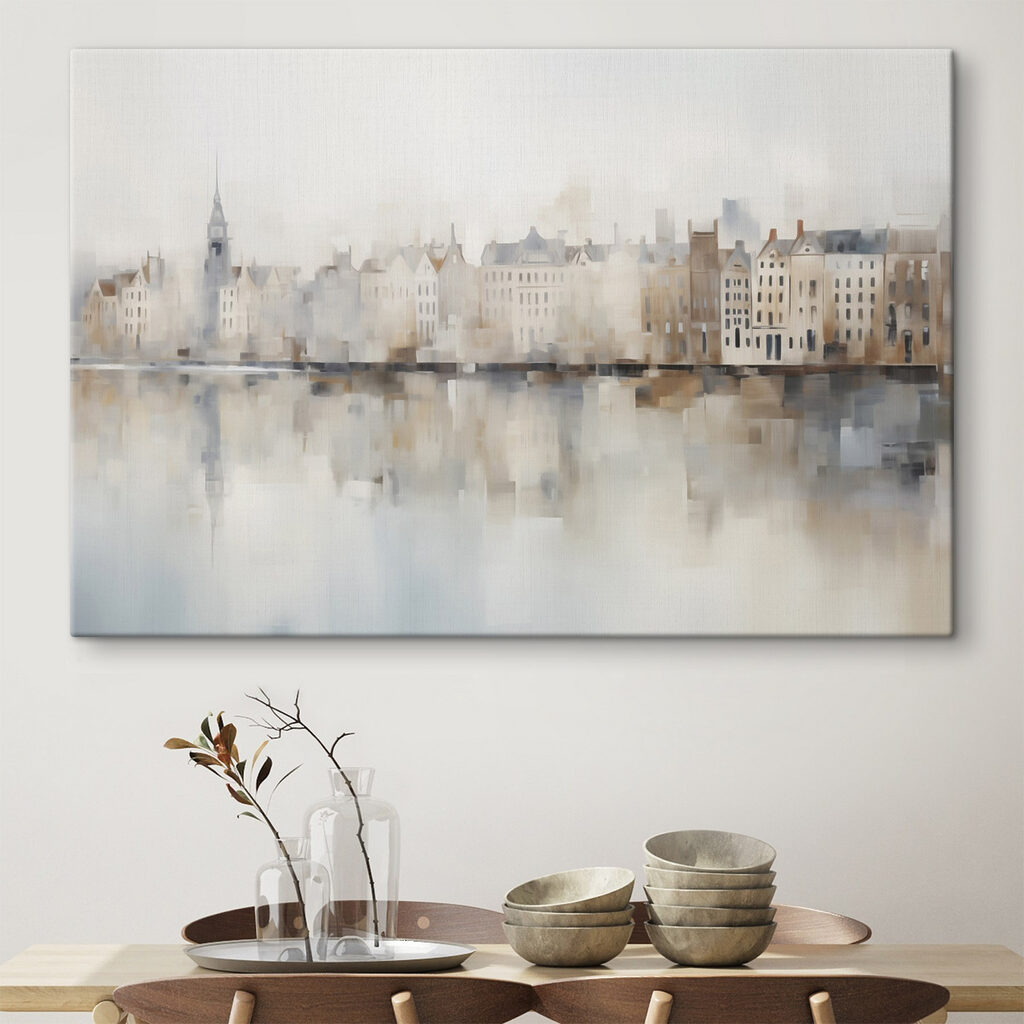 Watercolor of a city