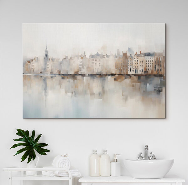 Watercolor of a city