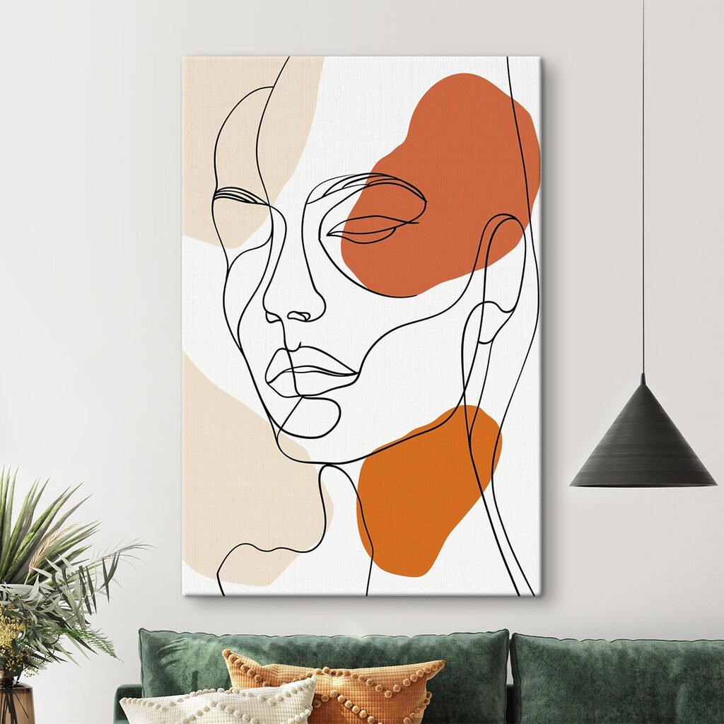 Drawing of a woman's face
