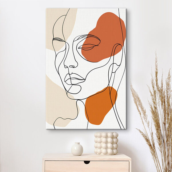 Drawing of a woman's face