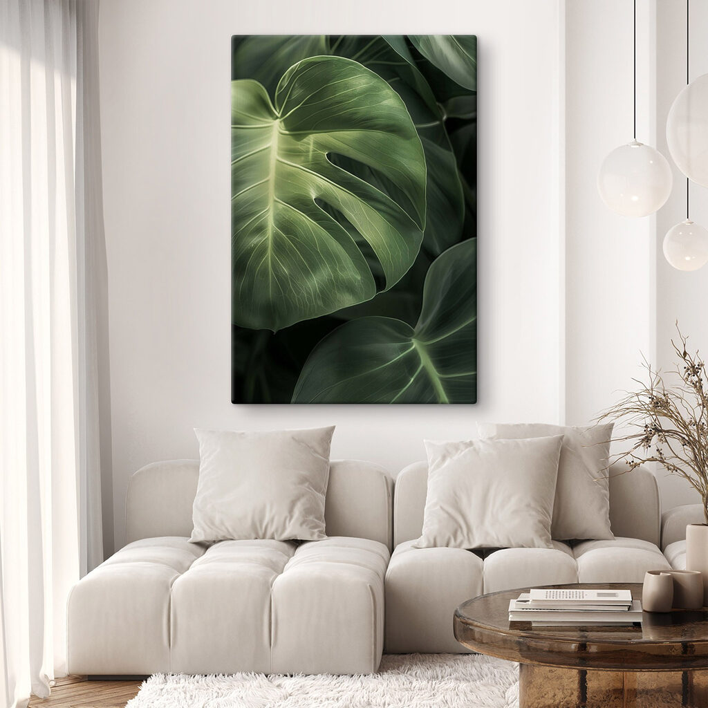 Lush green leaves in natural light Lush green leaves in natural light