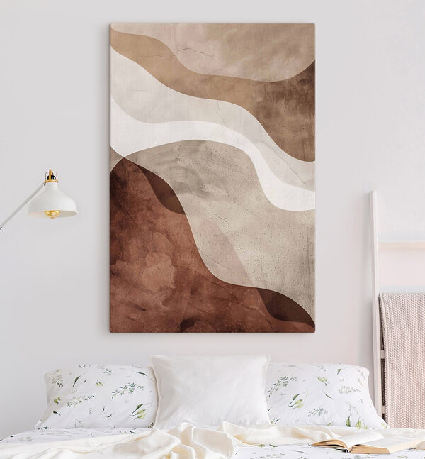 Brown and white wavy pattern Brown and white wavy pattern
