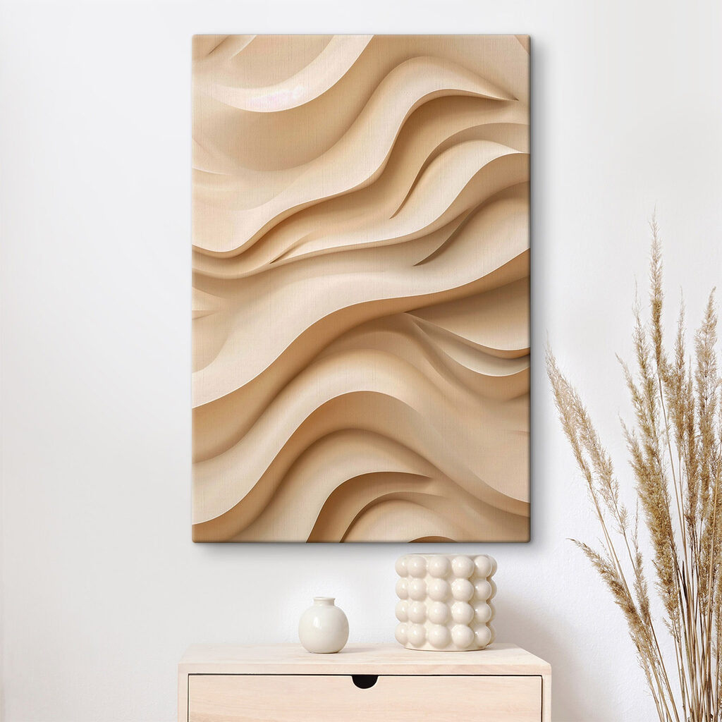 Fluid forms in soft neutral tones
