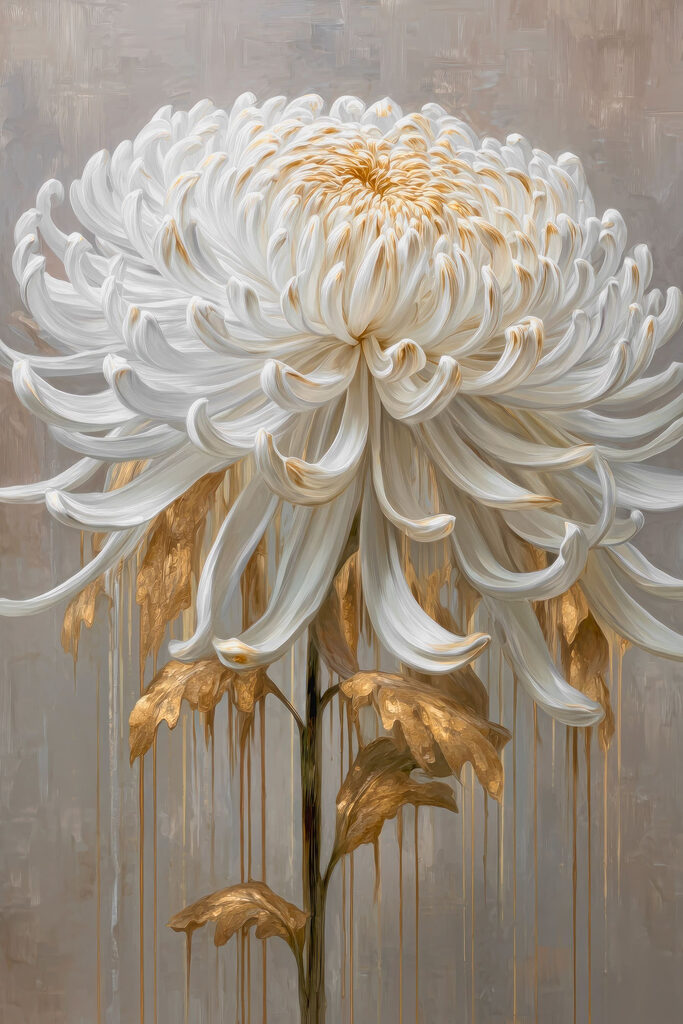 Elegant flower with flowing petals
