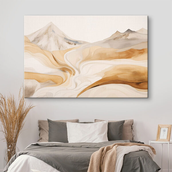 Canvas Schilderijen Aquarelschilderij van een woestijnlandschap (Artikelnummer: s48626) Canvas Schilderijen Canvas Schilderijen Aquarelschilderij van een woestijnlandschap (Artikelnummer: s48626)