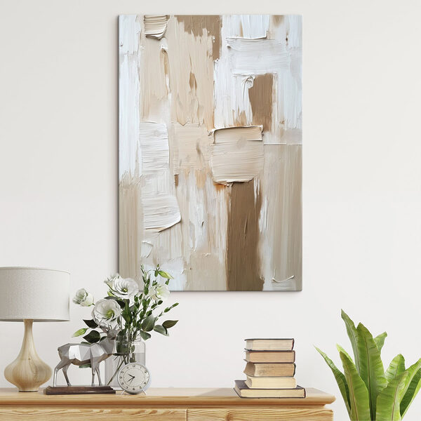 Abstract layers of neutral tones