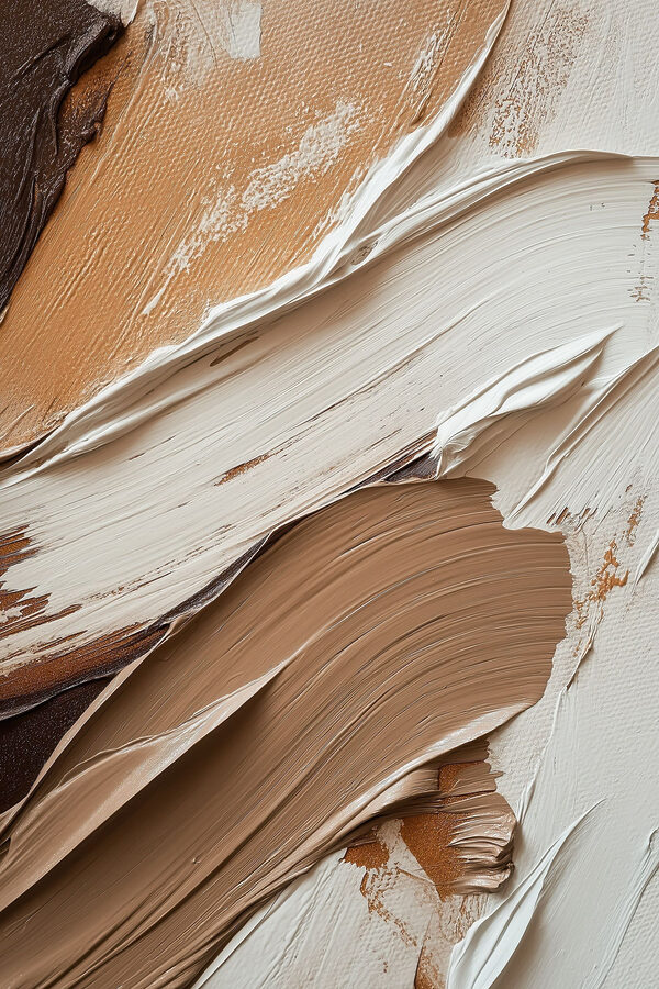 Abstract strokes in earthy tones