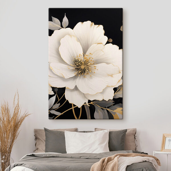 Beautiful flower against dark background