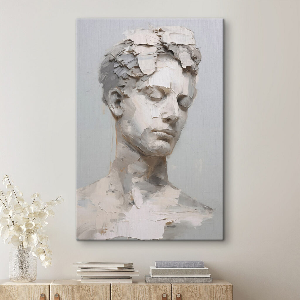 Sculpture of a man's head