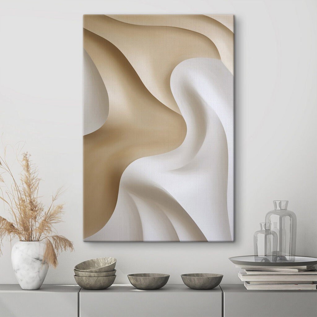White and brown wavy fabric White and brown wavy fabric