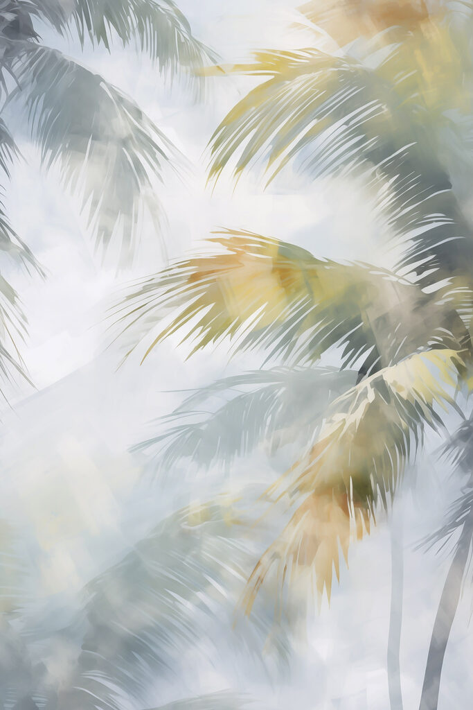 Palm trees in the sky Palm trees in the sky