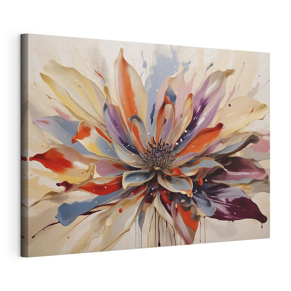 Canvas Schilderijen Canvas Schilderijen Schilderij van een bloem (Artikelnummer: s49358)