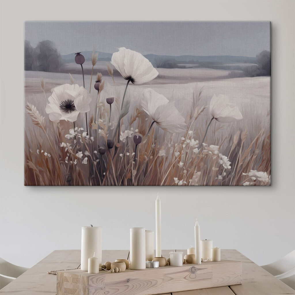 Soft blooms in a serene landscape Soft blooms in a serene landscape