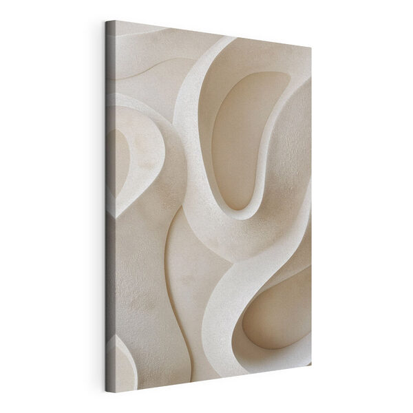 Canvas Schilderijen Witte muur met gebogen lijnen (Artikelnummer: s49683) Canvas Schilderijen Canvas Schilderijen Witte muur met gebogen lijnen (Artikelnummer: s49683)