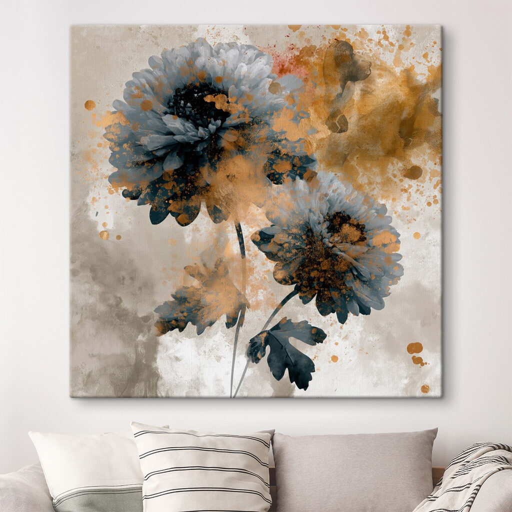 - Elegant floral design with vibrant hues