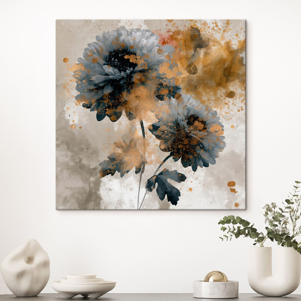 - Elegant floral design with vibrant hues