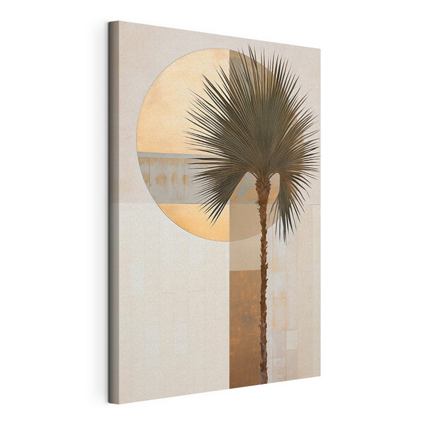 Canvas Schilderijen Canvas Schilderijen Palmboom voor een rotonde (Artikelnummer: s49701)