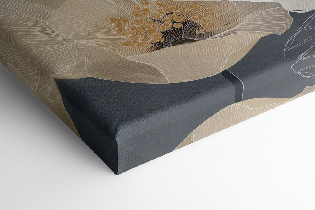 Delicate blooms in soft earth tones