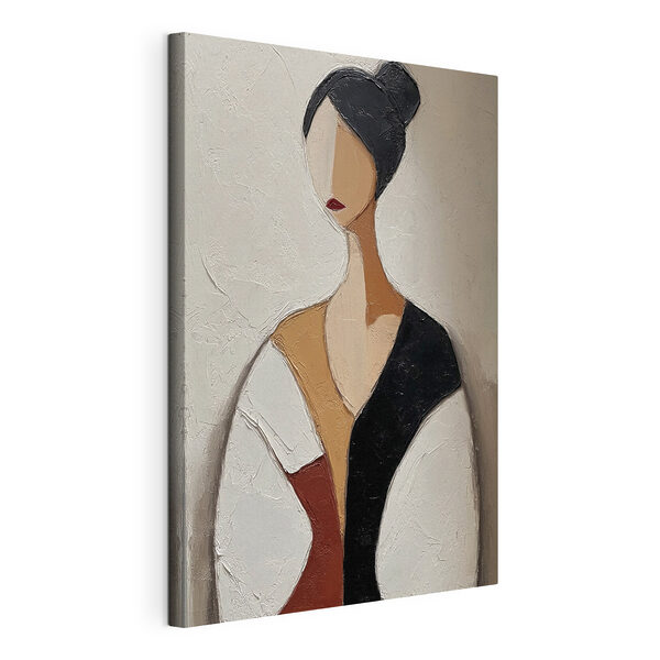 Canvas Schilderijen Canvas Schilderijen Schilderij van een vrouw (Artikelnummer: s49847)