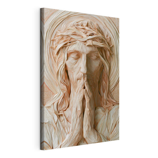 Canvas Schilderijen Beeld van een man met zijn handen tegen elkaar (Artikelnummer: s49813) Canvas Schilderijen Canvas Schilderijen Beeld van een man met zijn handen tegen elkaar (Artikelnummer: s49813)