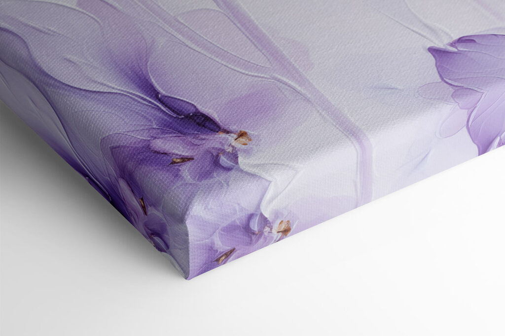 Delicate purple floral elegance unfolds