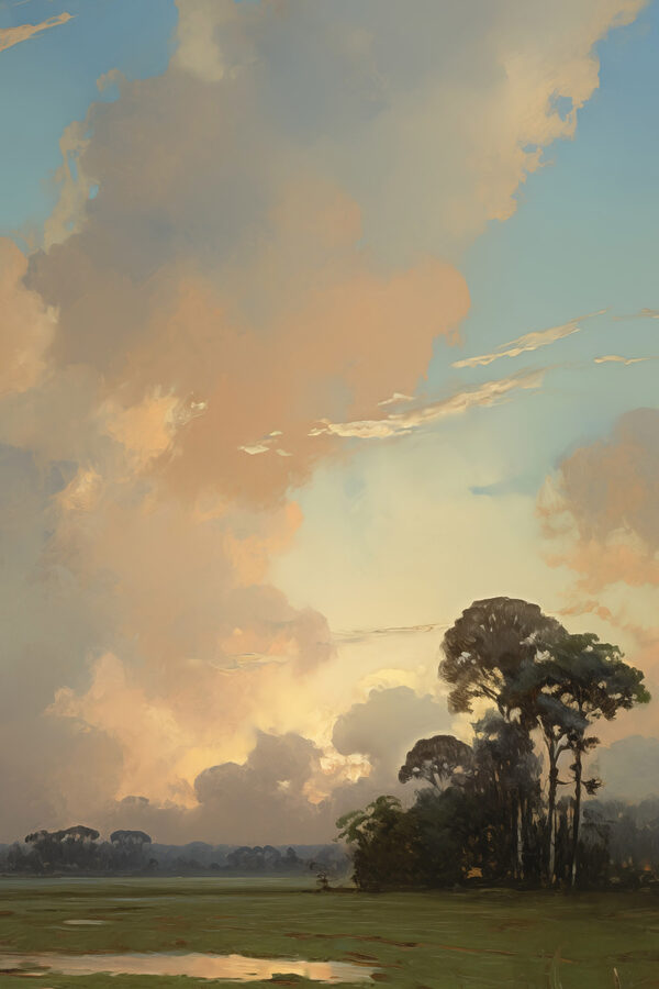Group of trees and clouds Group of trees and clouds