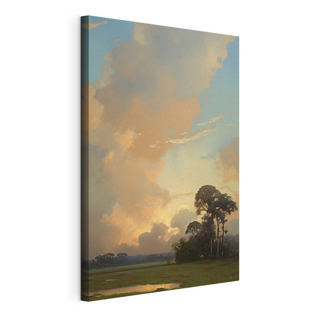 Group of trees and clouds Group of trees and clouds