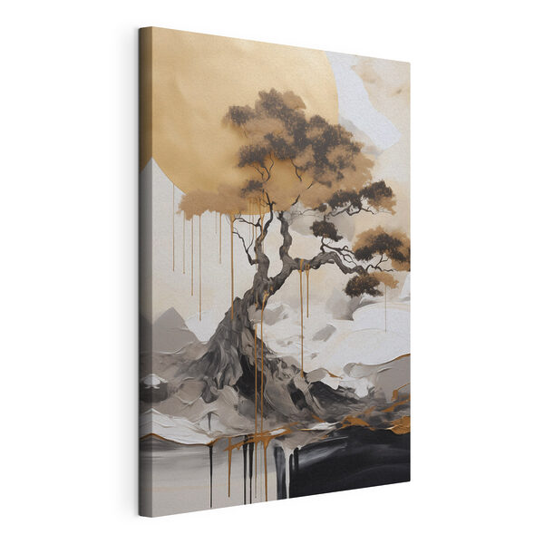 Canvas Schilderijen Majestic tree against a serene backdrop (Artikelnummer: s49785) Canvas Schilderijen Majestic tree against a serene backdrop (Artikelnummer: s49785)