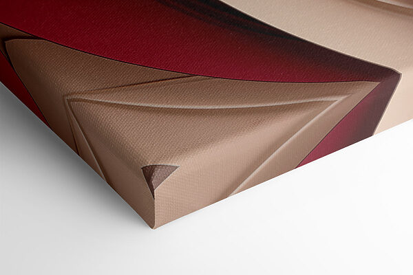 Flowing curves in warm hues