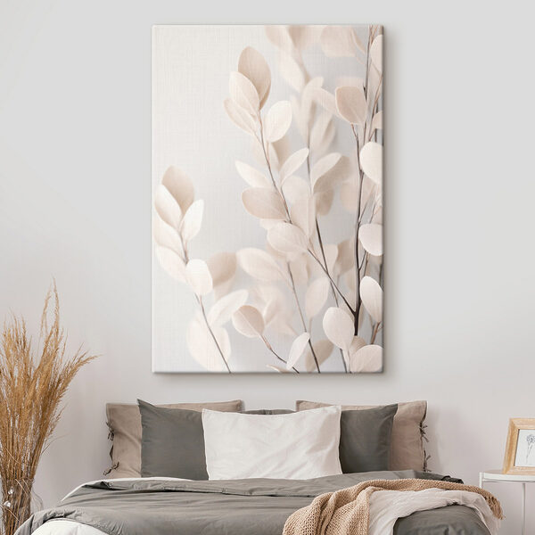 Delicate leaves against a soft background