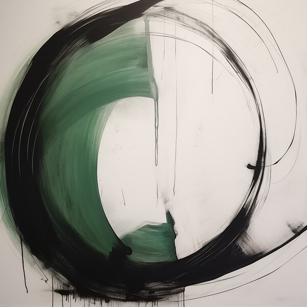 Black and green circle Black and green circle