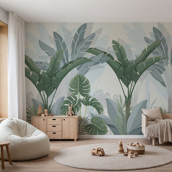 Een groep planten in een bos Een groep planten in een bos